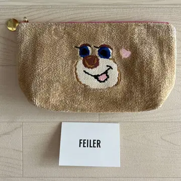 러브러리 바이 페이 업 테디 걸 코스메틱 파우치 핑크