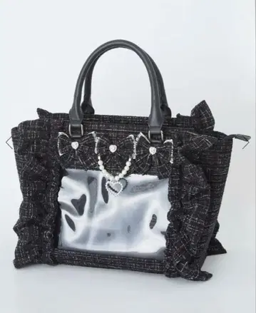 확정 팬서비스 마법의 주문 트위드 Bag 대 블랙