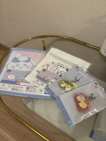 치이카와 (먼작귀) 타월, 키링, 복조리 4점 세트