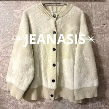 JEANASIS 가디건 (두꺼운 원단) 화이트 베이지 FREE size