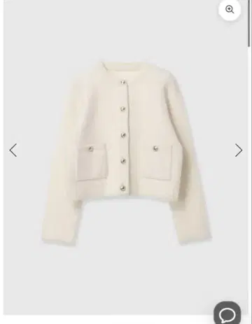 anuans 캐시미어 블렌드 노카라 니트 자켓