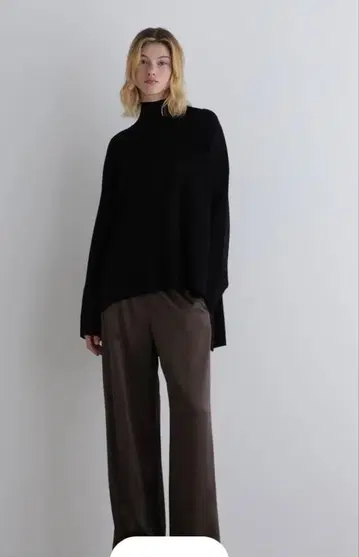 르필 시크 새틴 팬츠 브라운