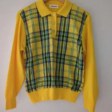 쇼와 레트로 빈티지 골프 셔츠 버블기 컬러풀 피케 셔츠 1점