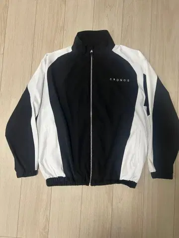 크로노스 CRONOS 나일론 자켓 38(M) 블랙/화이트 새상품