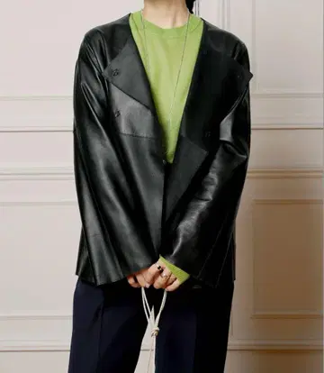 IENA LA BOUCLE 시어링 레더 재킷