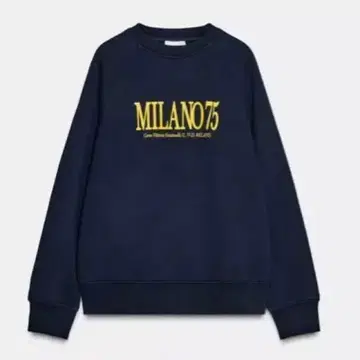 [ 익명 배송 ] ZARA 네이비 MILANO 75 스웨트 셔츠 M