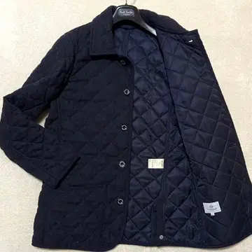 [ 새상품급 ] BEAMS Heart 퀼팅 자켓 울 네이비 L