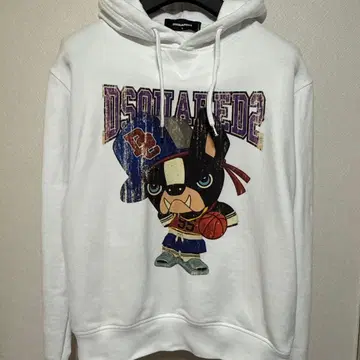 DSQUARED2 프렌치 불독 농구 후드티 ICON 치로