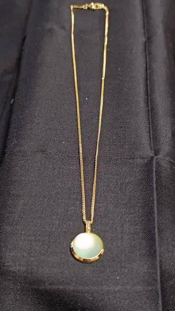 NS 각인 sy 각인 골드 원형 펜던트 목걸이