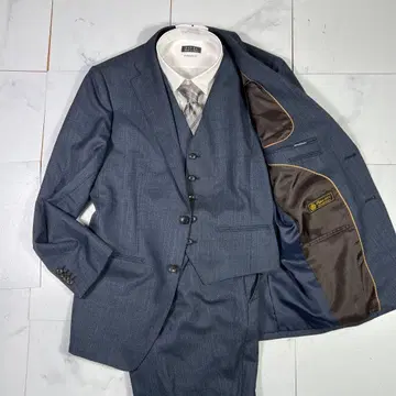 새상품급 퍼펙트 수트 팩토리 수트 셋업 3피스 네이비