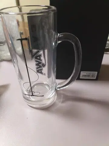 야자와 에이요시 맥주 머그잔 로고 마이크 스탠드