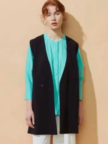 Ballsey(보르지) 드라이젠 V넥 베스트 네이비