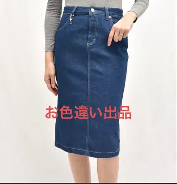 SIVIGLIA 다크 블루 데님 타이트 스커트 25