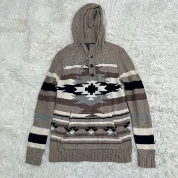 아메리칸 이글 카우친 스웨터풍 후드 니트 후드티 베이지