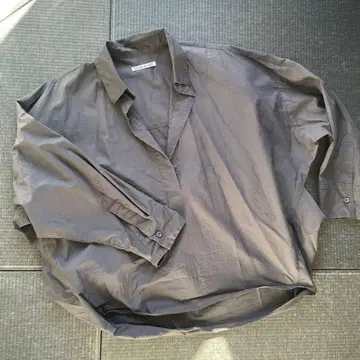 R'IAM-PLAGE 그레이 오부소매 셔츠