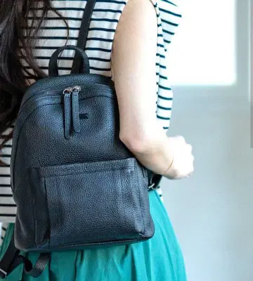 [ 새상품 ] HAYNI 가죽 아리오조 백팩 블랙 검정 헤이니 천연 가죽