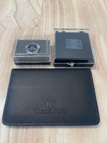 그랜드세이코 로고 명함지갑 & 핀 배지
