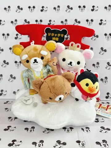 리락쿠마 코리락쿠마 차이로이코구마 키이로이토리 신사 봉제 인형