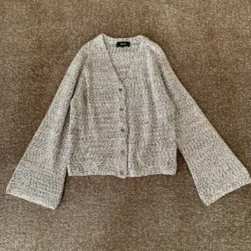 새상품급 띠어리 자켓 가디건 V넥 트위드