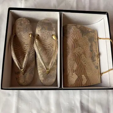 꽃무늬 일본 의류 신발과 백 세트