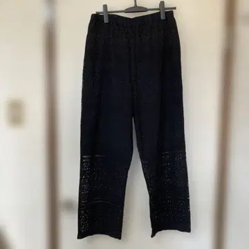 새상품 grin 레이스 팬츠 블랙 그린