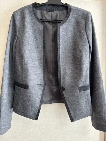 아나이 ANAYI 노카라 자켓 그레이