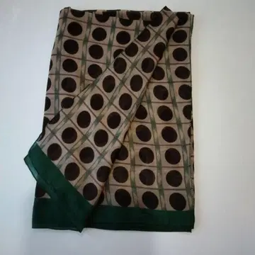 캐시미어 혼방 울 대형 스톨 숄 도트 무늬 시크한 배색