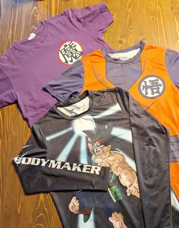 드래곤볼 T셔츠 3종 세트 바디메이커 2종