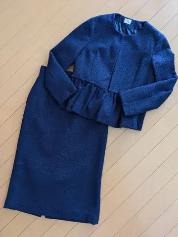 liala pg 네이비 프릴 세레모니 수트