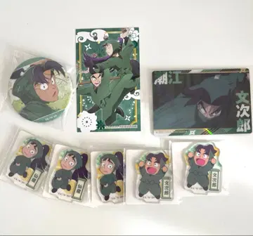 시오에 분지로 타치바나 센조 캔뱃지 트레이딩 카드 아크릴 미니