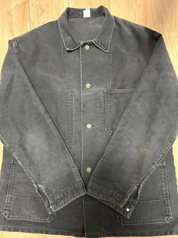 프랑스제 빈티지 워크 자켓 블랙