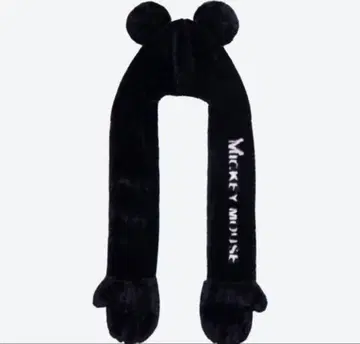 미키/후드 부착 머플러 캡/디즈니