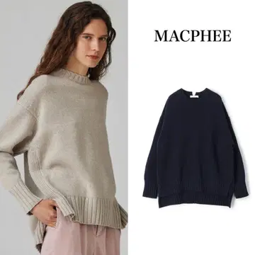 최근 모델 맥피 MACPHEE 라무 캐시미어 크루넥 풀오버