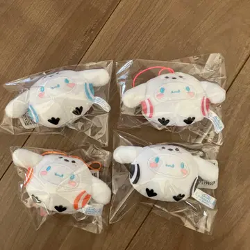 산리오 복슬복슬 컬러풀 시마연가 시나몬 롤 봉제 인형 4세트