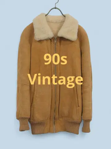 [이탈리아제] 90s 양가죽 보아 무스탕 가죽 자켓