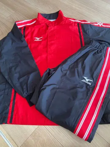 Mizuno 저지 윈드 브레이커 상하의 셋업