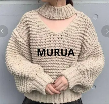 MURUA 무루아 볼륨 니트 베이지