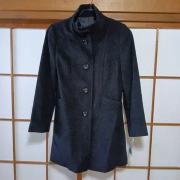 새상품 롱 코트 블랙 11AR