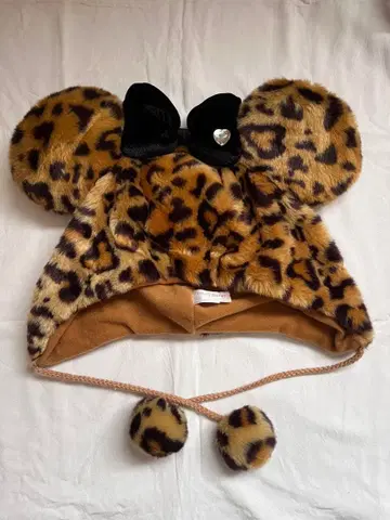 도쿄 디즈니 리조트 레오파드 무늬 모자
