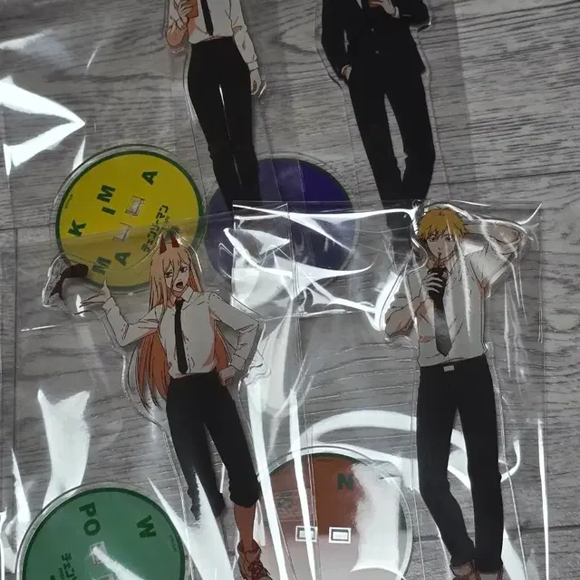 체인소맨 애니메이트 카페 콜라보 아크릴스탠드 일괄