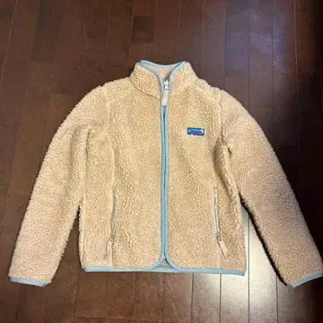 x-girl 플리스 자켓 크림색