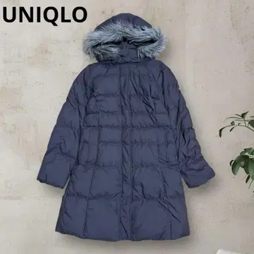 새상품급 UNIQLO 라이트웨이트 다운 후디드 코트 M 브라운