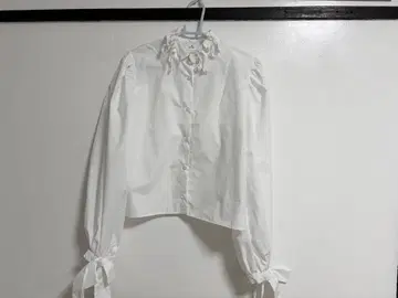 merry jenny 리본 와펜 블라우스