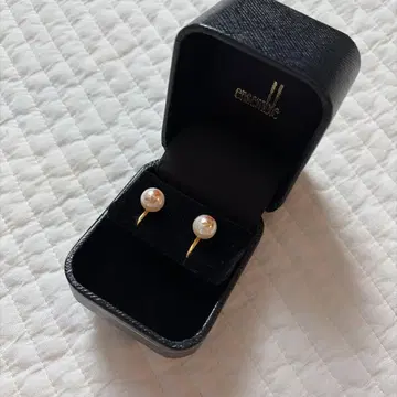 펄 꽃 패턴 귀걸이 양쪽