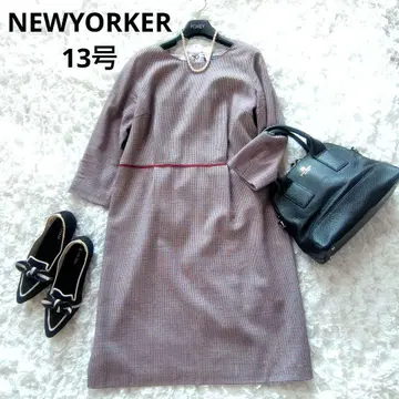 컨디션 최상 언타이틀 4L 울 원피스 루즈핏 일본제