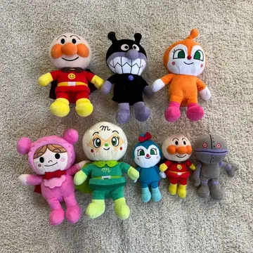 호빵맨 봉제 인형 세트