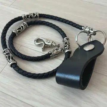 레어 WINS HOUSE 지갑 체인 윈즈하우스 가죽 천연 가죽