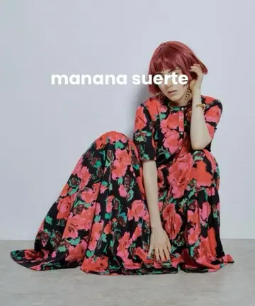 [ 새상품급 ] 플라워 프린트 티어드 원피스