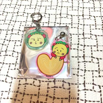 코지코지 산리츠 제과 키디랜드 겐지파이 아크릴 참 키링 세트