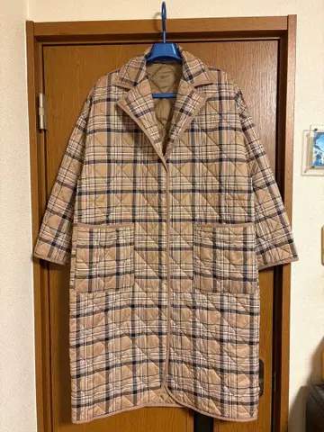 UNIQLO 퍼프 테크 체크 무늬 퀼팅 자켓 461361